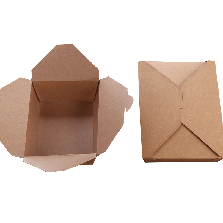 manufacture custom Factory quality food boxes cardboard packaging with window box takeaway