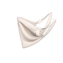 Fashionable solid color silk knit face mask