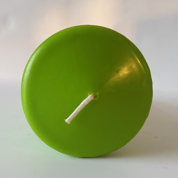 Green pillar candle Rustic candle huge candle