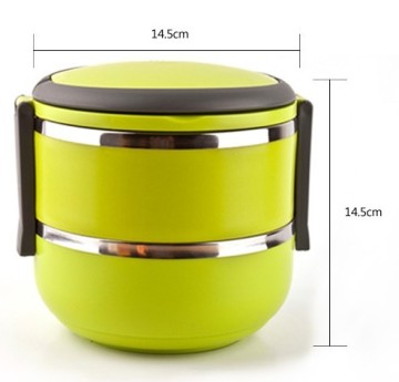 Stainless steel , hand and double of insulated lunchbox