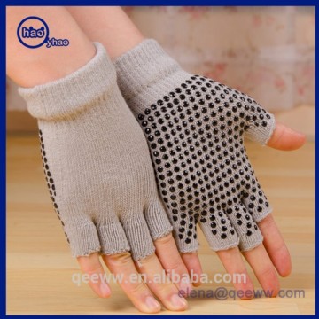 new grippy breathable cotton fingerless fitness yoga gloves