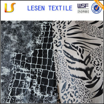 100% polyester cheap golden leaf printed satin fabric , printed satin fabric