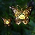 Solar Butterfly Metal Lights Decoration