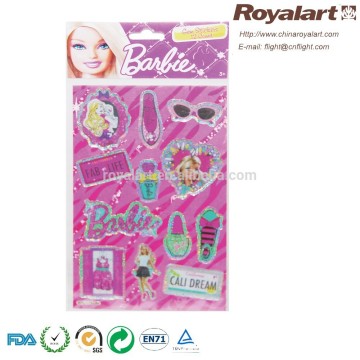 Gold glitter flash sticker