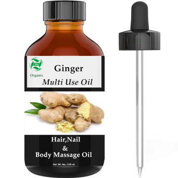 Natural Beauty Hair Oil Body Massage Oil Warmer Private Label Ginger Oil