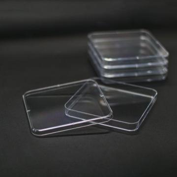 Sterile Clear Square Disposable Culture Dish Plastic Petri Dish