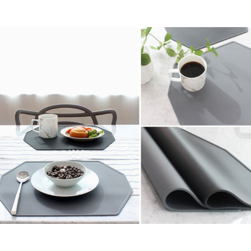 Placemat de silicone irregular personalizado para a mesa de jantar