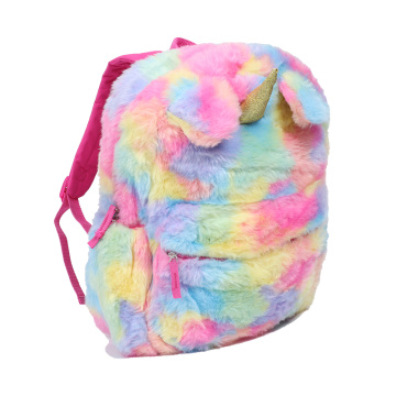 Unicorn plush cartoon school backpack bags for children