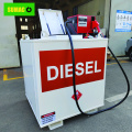 Portable mobile station fuel diesel tank with pump