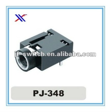 3.5mm mobile phone jack PJ-348,female stereo phone jack