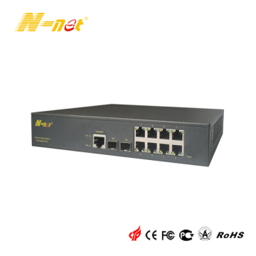 Managed Gigabit 8 Port PoE Network Switch