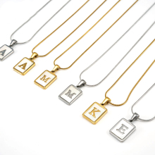 DIY Customizable 18k Gold Plated & Stainless Steel Personalized Jewelry Set: Create Your Own Letter Necklace