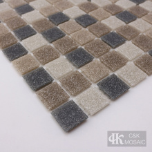 Fused glass mosaic tile for kitchen countertop