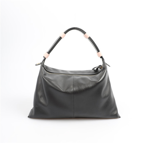 Large hobo bag with long shoulder strap