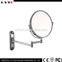 Latest product OEM quality silver round cosmetic wall mounted mirror