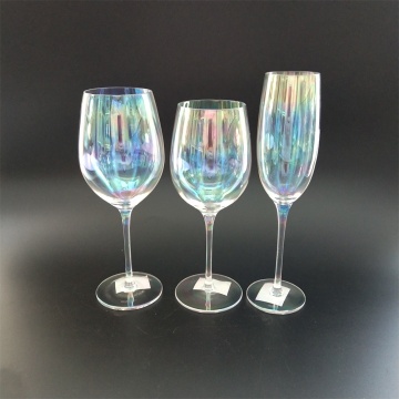 Machine made pearl finish wine glass