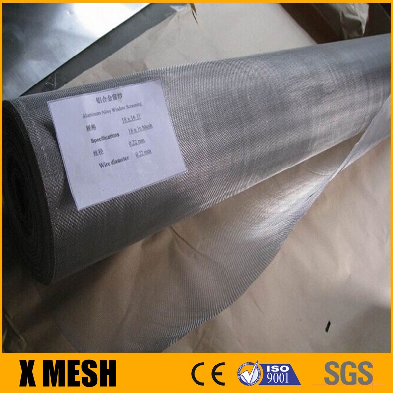 18x16 anti insect aluminum alloy window screen wire mesh,durable aluminum window screens