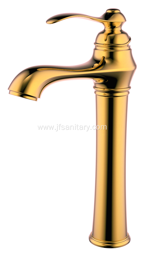Gold Single-Lever Vintage Antique Vessel Sink Faucet