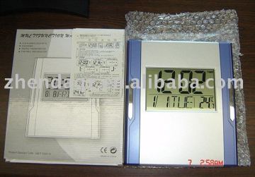 Large LCD calendar clock