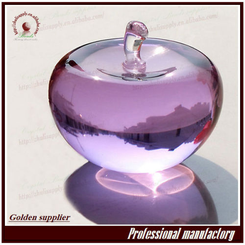 apple wedding gift glass souvenir crystal Crafts