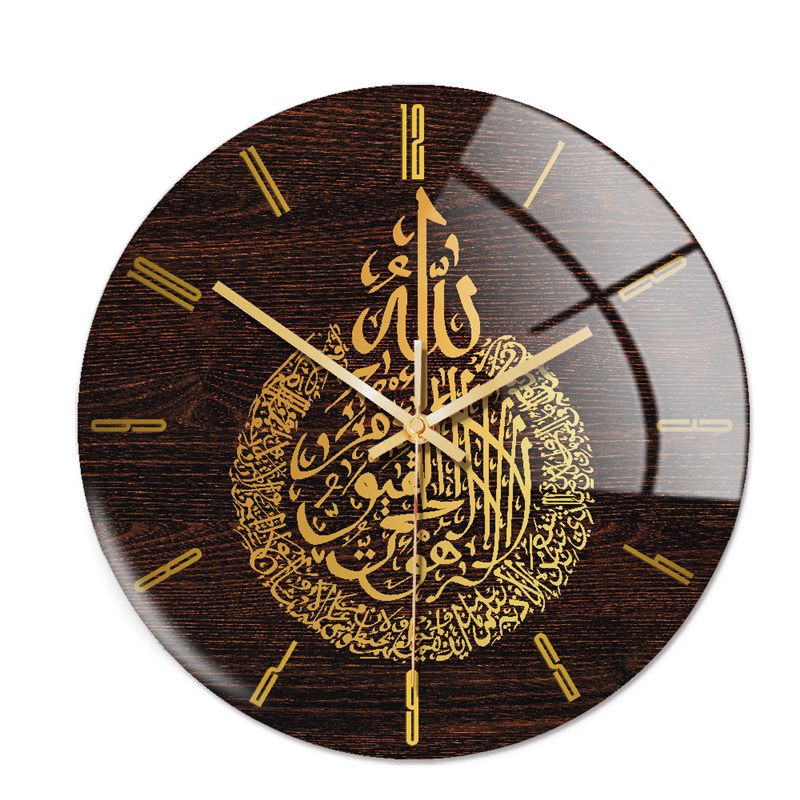 Исламские мусульманские круглые настенные часы
