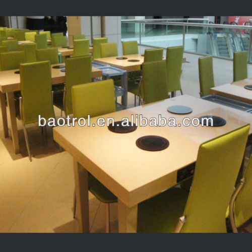 Chinese factory commercial hot pot table,restaurant round table