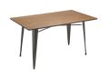 Gaya Perindustrian Rectangular Bamboo Wood Dinning Table