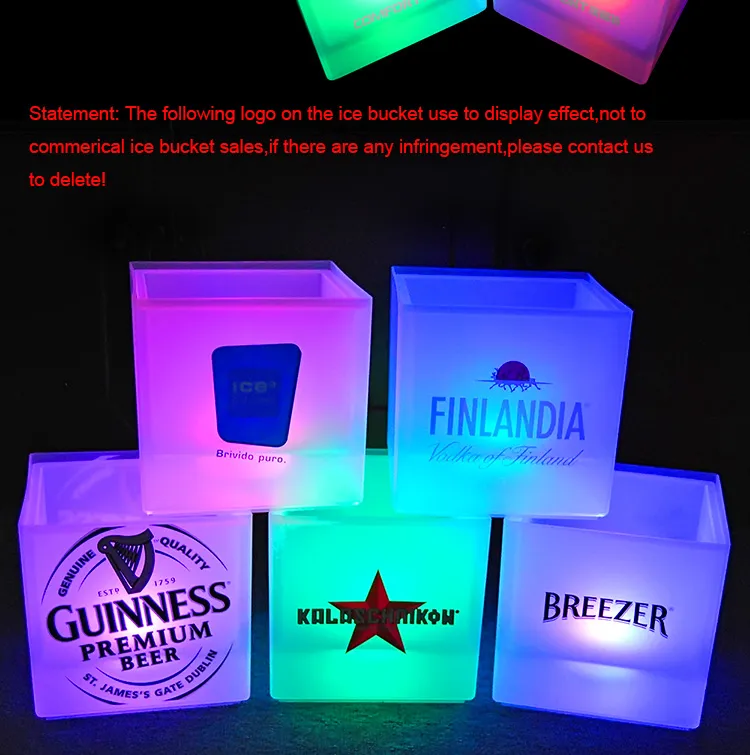 Stylish 3.5L LED Ice Bucket for Beer and Wine