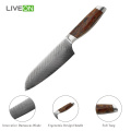 7 Zoll Stahl Damaskus Santoku Messer