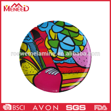 High grade colorful 100% food grade melamine plate