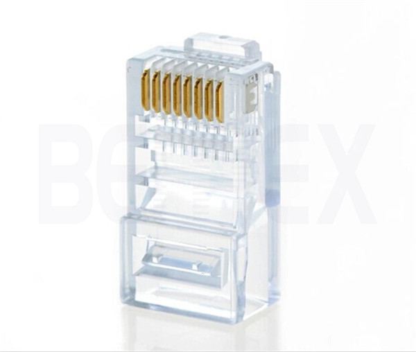 OEM UTP Clear Crystal Plug Cat5e Rj45 modular Plug