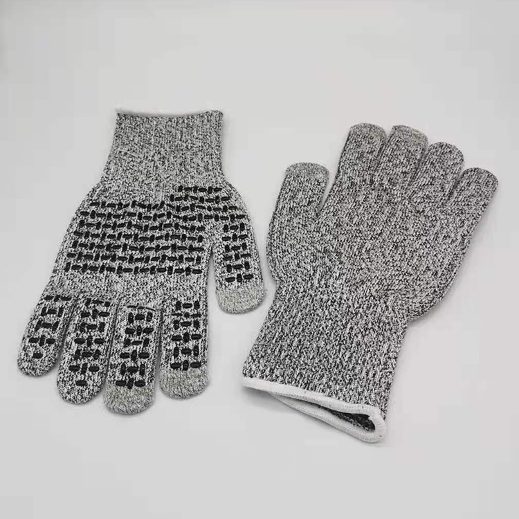 Grade 5 Touch Screen Cut Resistant Gloves Anti-Cut Safety HPPE level 5 Hand Gloves for Kitchen
