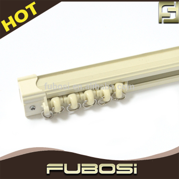 Houseware white plastic curtain rails sliding