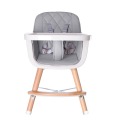 Chaise haute en bois pour bébé et tout-petit