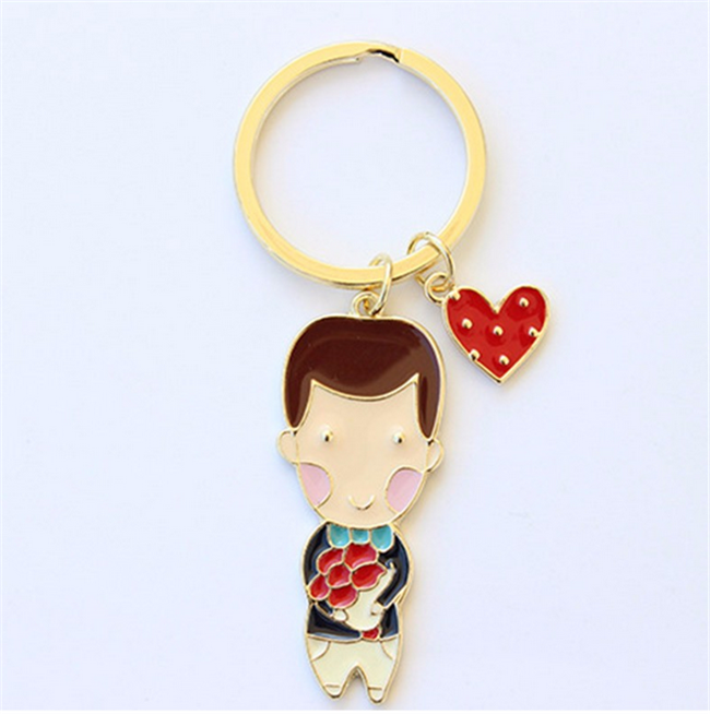 Couple Gift Bride Groom Sweet Heart Love Keychain