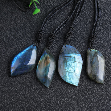 Natural Labradorite Pendant Blue Moonlight Polished Pendant