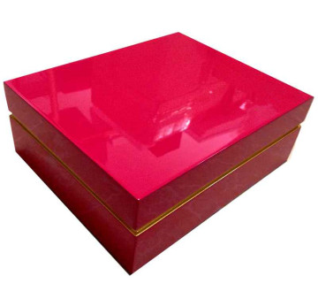 Luxury Red Glossy Wooden Dates Package Box