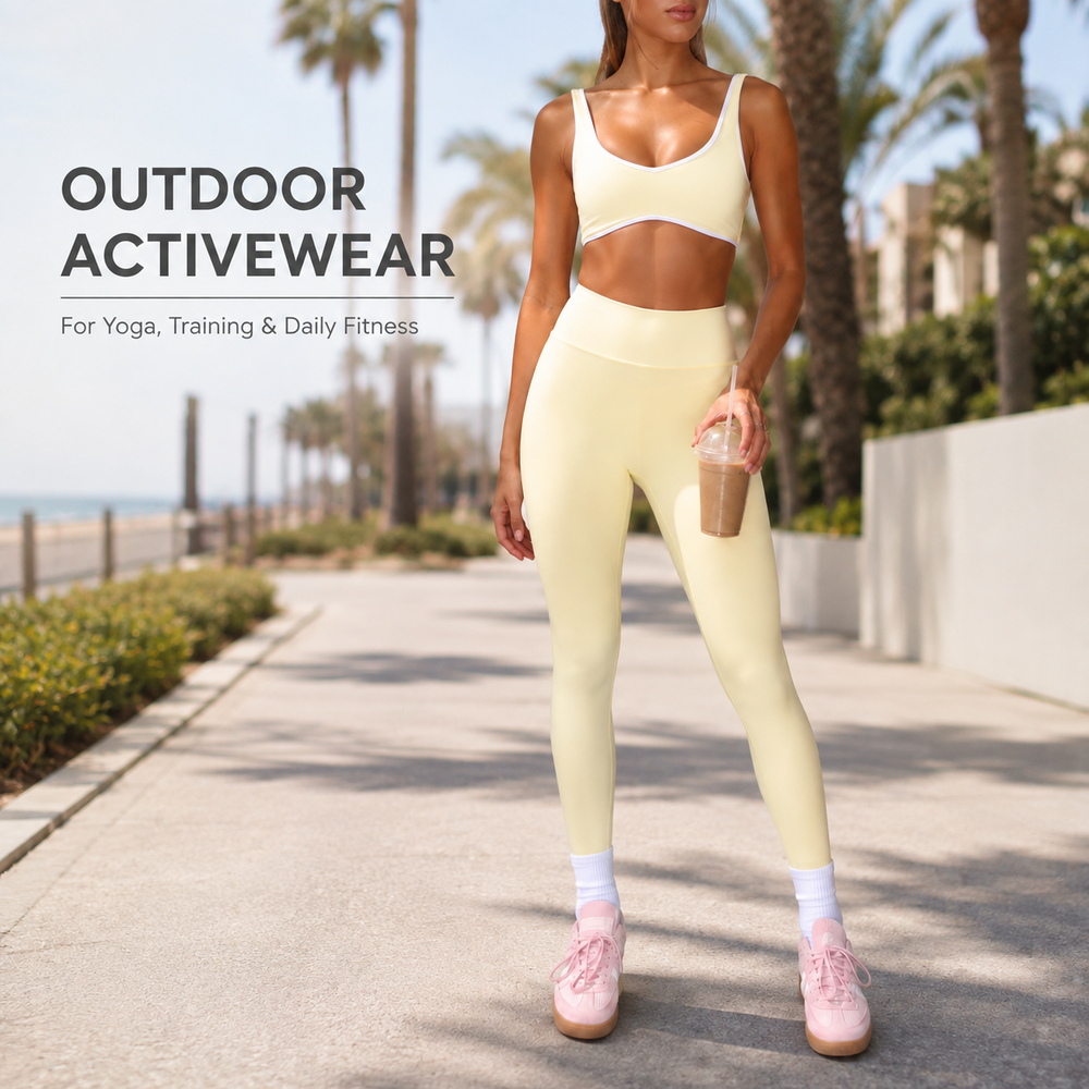 Бесшовный женский комплект для йоги из 2 предметов V Seamless Women 2 Piece V Yoga Set
