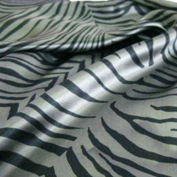 Zebra Print Silk Fabric,Lustrous Charmeuse Silk Satin Fabric