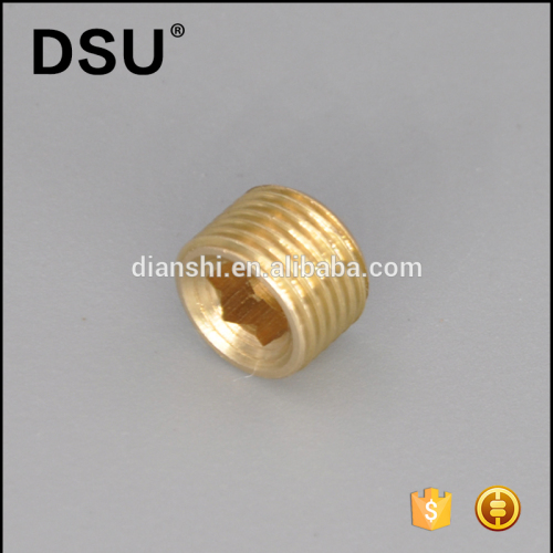 Male thread brass hex plug