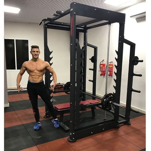 Commercial strength training gym 3d smith machine