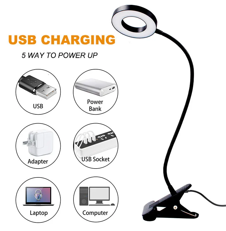 Modern Adjustable LED Desk Lamp for Home Office Lighting