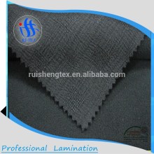 Laminated polyester linen bonded tpu 3 layer fabric for jacket