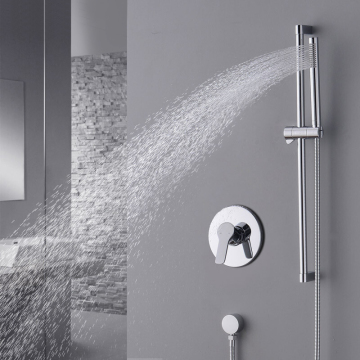 Concealed shower hot cold single-handle bathroom shower set