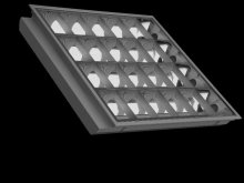 T8 Grille Lamp Fixture