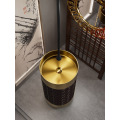 Vertical Black Gold Nano Bathroom Basin