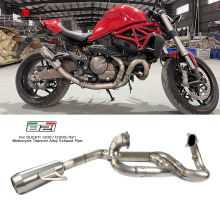 Titanium Alloy Exhaust System for Ducati Monster 1200/1200S/821