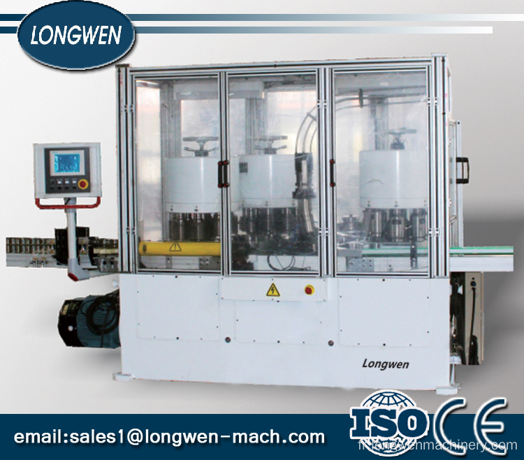 Machine de processus de fabrication de boîtes en trois parties à quatre stations pour les boîtes de pulvérisation en aérosol