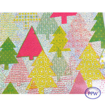 Newest Xmas Design Fancy Holographic Paper Roll
