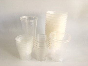 Transparent PP material disposable plastic cup